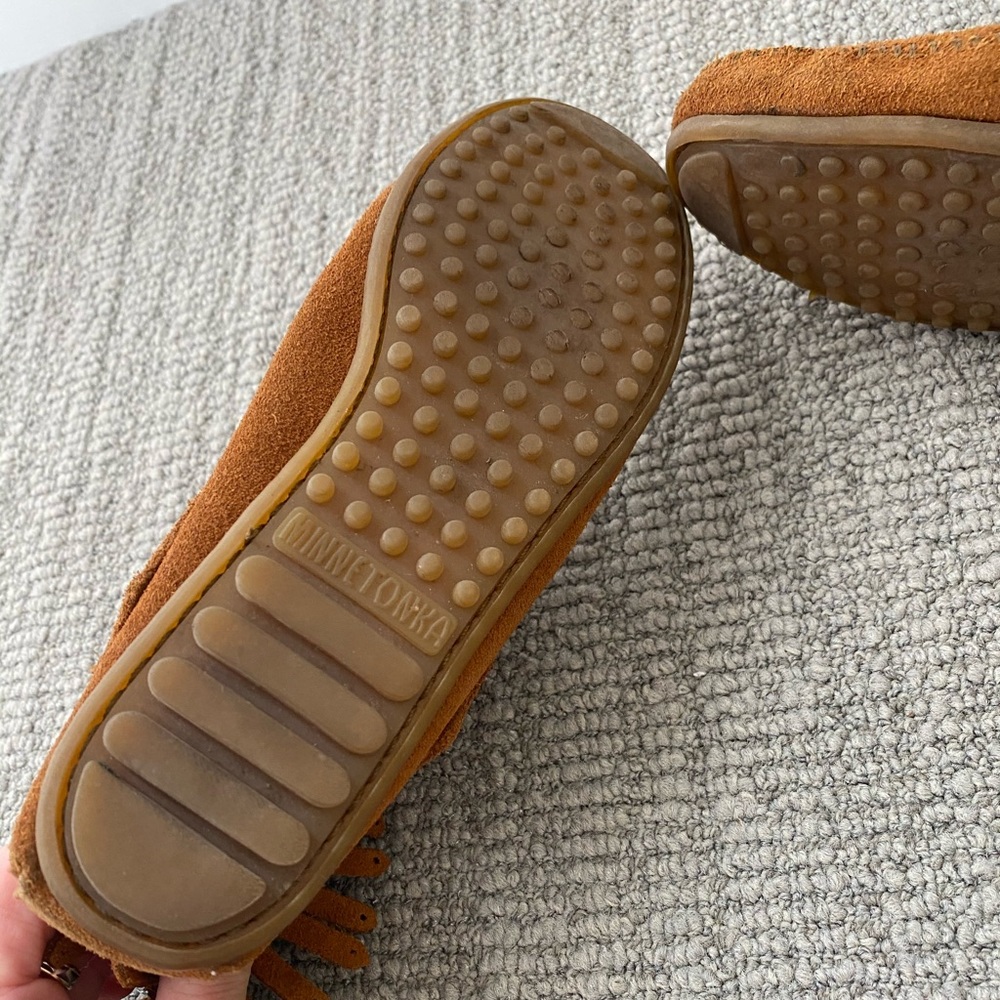 Minnetonka Double Fringe Side Zip Boot - image 7